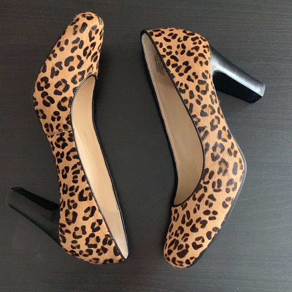Jones New York Leopard Heels - Like New!